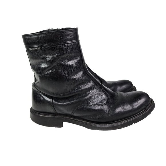 TCX  WP Motorcycle Boots Zip Up Ankle Men's USA Size 12 Black Waterproof‎ 10 - Picture 1 of 16